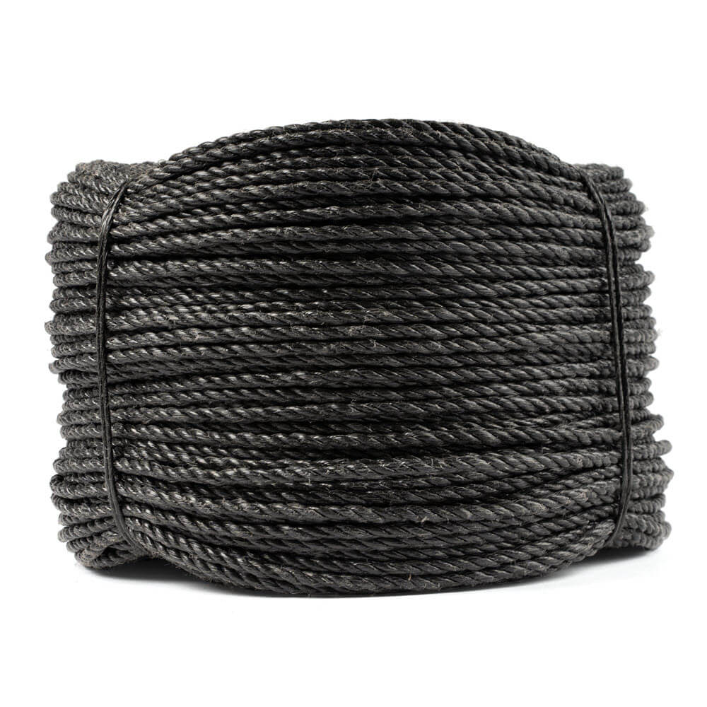 Polyprop rope black 4-40 mm