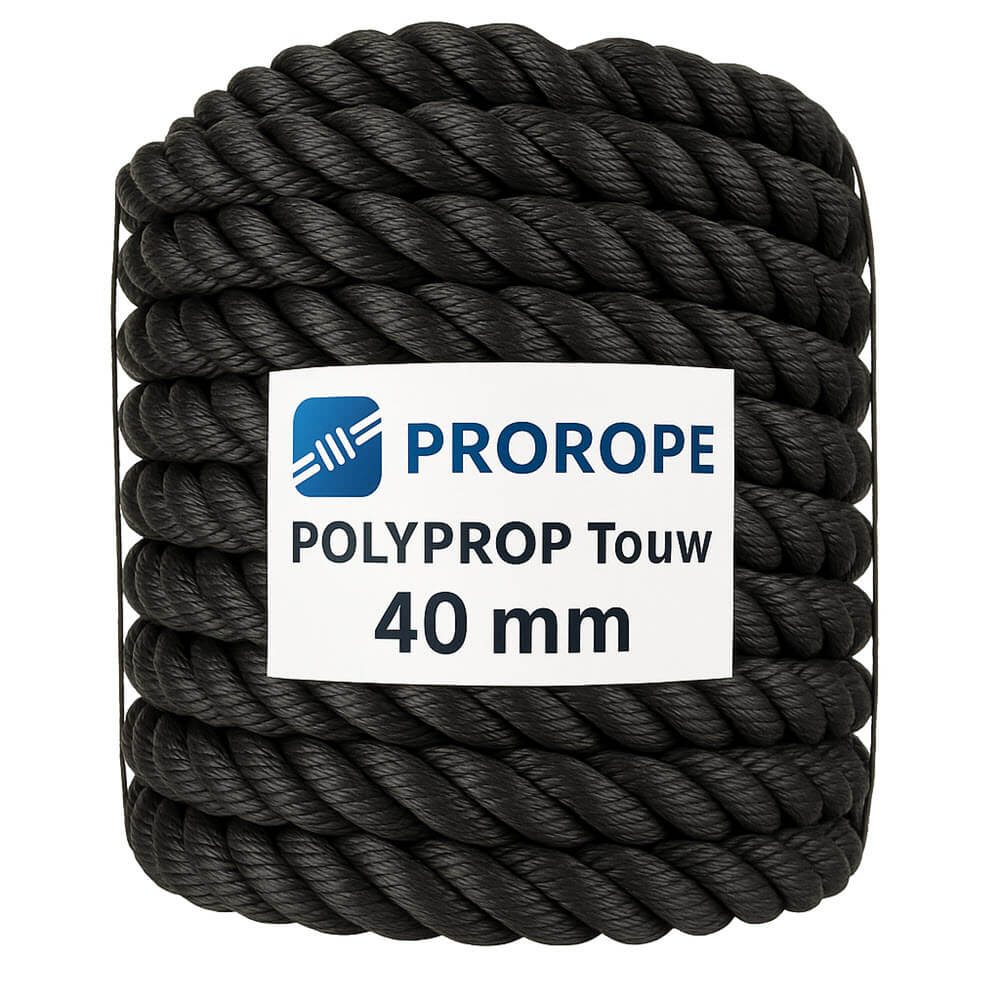 Polyprop rope black 4-40 mm