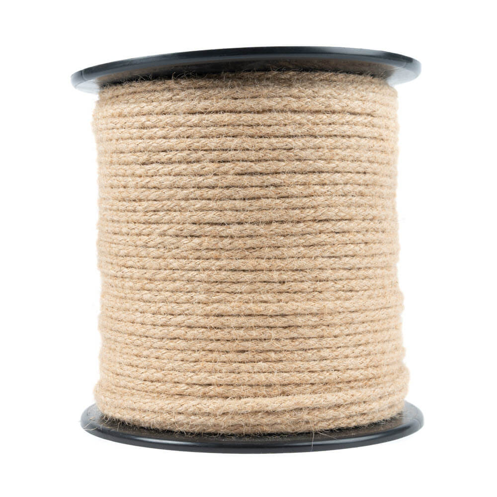 Braided Jute Rope 3 mm - 8 mm