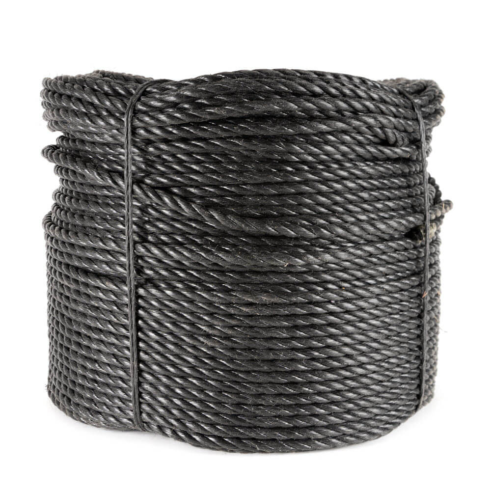 Polyprop rope black 4-40 mm