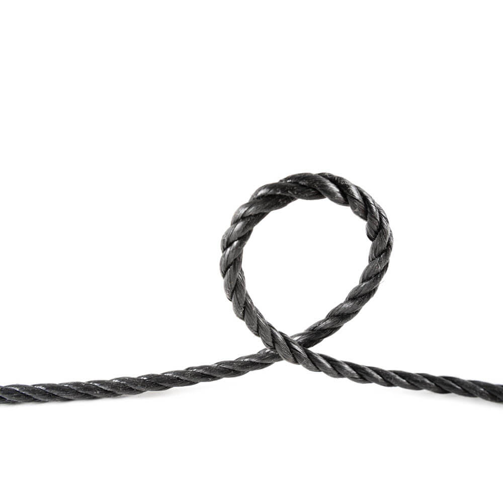 Polyprop rope black 4-40 mm