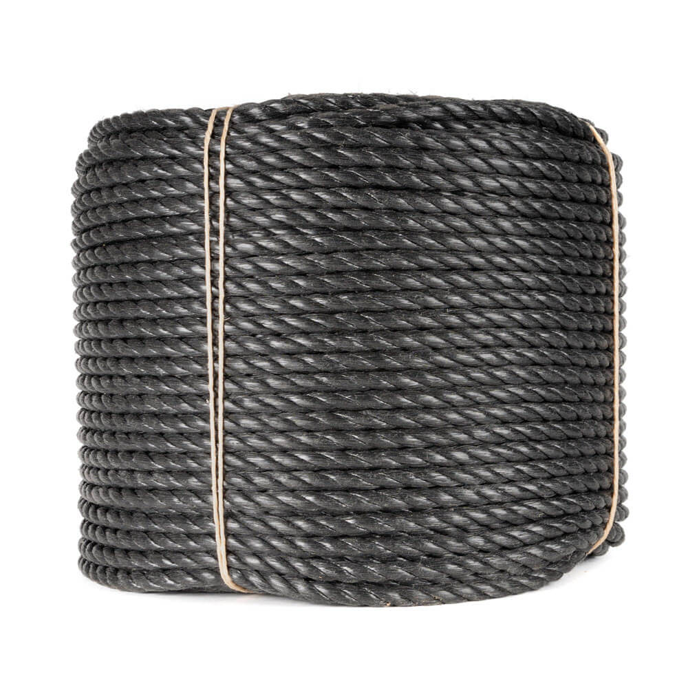 Polyprop rope black 4-40 mm