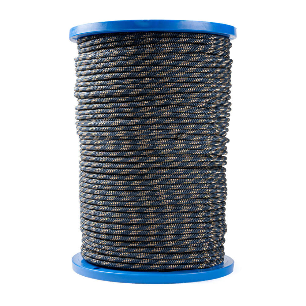 UHMWPE cord 5 mm diameter – navy/gold and ultra-strong