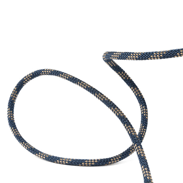 5 mm HMPE blauw met goud merkdraad