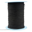Dyneema cord thin 0.8 mm black with polyester sleeve