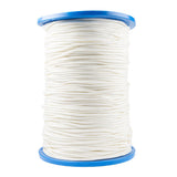 Braided polyester rope in white and black 1.5 mm to 12 mm