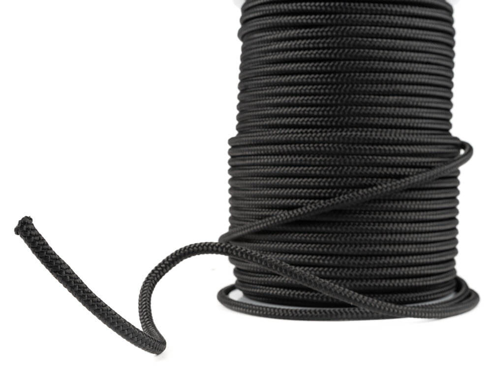 7 mm schwarze Nylon-Zugschnur für Schnelllauf- und Sektionaltore