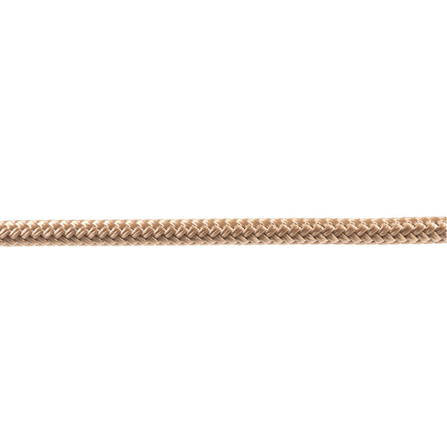 Beige 8 mm polyester parasol cord with core