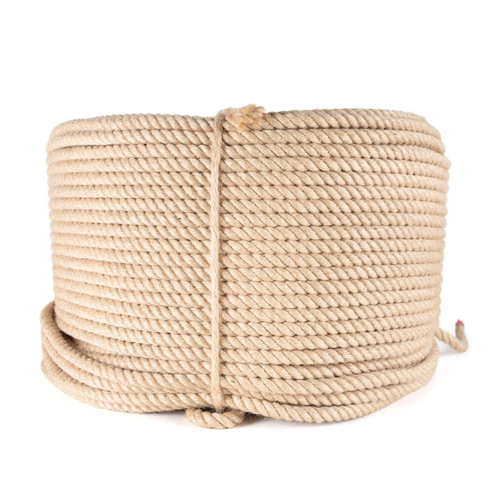 Jute geslagen touw 10 mm tros 220 meter