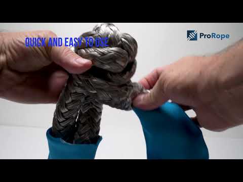 Liros soft shackle 35 tons carbon grey